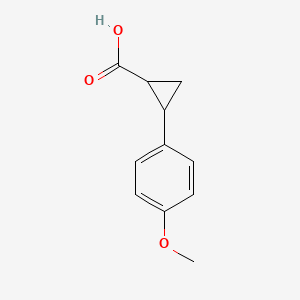 molecular formula C11H12O3 B1601466 2-(4-Methoxyphenyl)cyclopropane-1-carboxylic acid CAS No. 92016-94-9