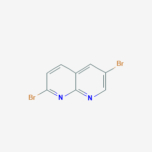 molecular formula C8H4Br2N2 B1601470 2,6-Dibromo-1,8-naphthyridine CAS No. 72754-04-2