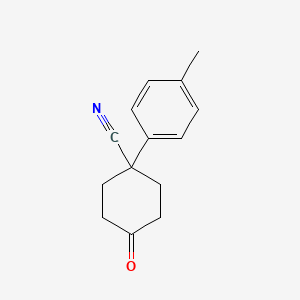4-Oxo-1-(p-tolyl)cyclohexanecarbonitrile