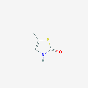 molecular formula C4H5NOS B1601489 2(3H)-Thiazolone, 5-methyl- CAS No. 79307-64-5
