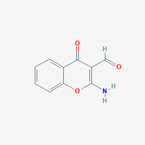 molecular formula C10H7NO3 B160151 2-Amino-3-formylchromone CAS No. 61424-76-8