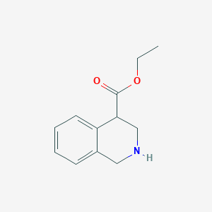 molecular formula C12H15NO2 B1601531 Ethyl 1,2,3,4-tetrahydroisoquinoline-4-carboxylate CAS No. 46389-19-9