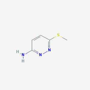 molecular formula C5H7N3S B1601536 3-Amino-6-(methylthio)pyridazine CAS No. 39539-67-8