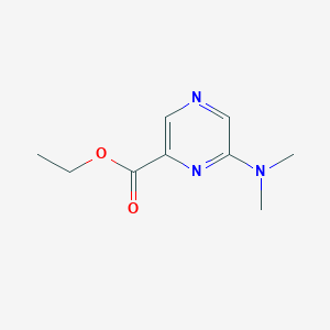molecular formula C9H13N3O2 B160155 Ethyl 6-(dimethylamino)pyrazine-2-carboxylate CAS No. 136309-10-9