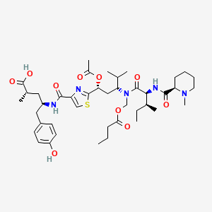 molecular formula C42H63N5O10S B1601550 Tubulysin B CAS No. 205304-87-6