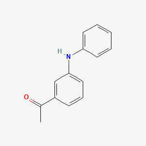 molecular formula C14H13NO B1601551 1-(3-(Phenylamino)phenyl)ethanone CAS No. 23699-65-2