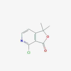molecular formula C9H8ClNO2 B1601553 4-Chloro-1,1-dimethylfuro[3,4-c]pyridin-3(1H)-one CAS No. 285991-71-1