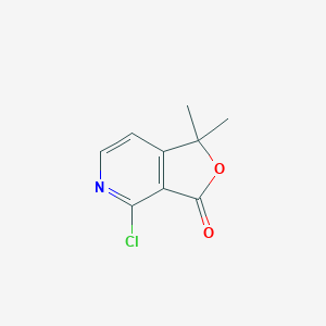 molecular formula C9H8ClNO2 B1601553 4-chloro-1,1-dimethyl-1H,3H-furo[3,4-c]pyridin-3-one CAS No. 285991-71-1