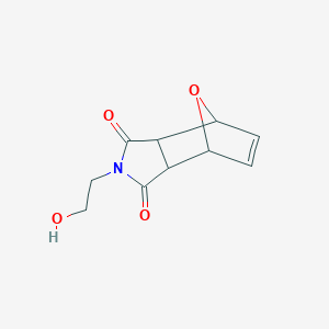 molecular formula C10H11NO4 B1601555 3A,4,7,7A-四氢-2-(2'-羟乙基)-4,7-环氧-1H-异吲哚-1,3(2H)-二酮 CAS No. 32620-90-9