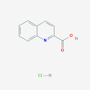 molecular formula C10H8ClNO2 B1601566 Quinoline-2-carboxylic acid hydrochloride CAS No. 89047-45-0