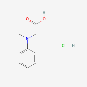 molecular formula C9H12ClNO2 B1601570 2-(Methyl(phenyl)amino)acetic acid hydrochloride CAS No. 21911-75-1