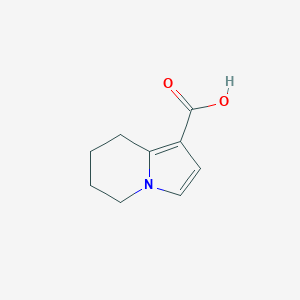 molecular formula C9H11NO2 B1601574 5,6,7,8-Tetrahydroindolizine-1-carboxylic acid CAS No. 61009-82-3