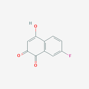 molecular formula C10H5FO3 B1601578 7-Fluoro-2-hydroxynaphthalene-1,4-dione CAS No. 58472-36-9