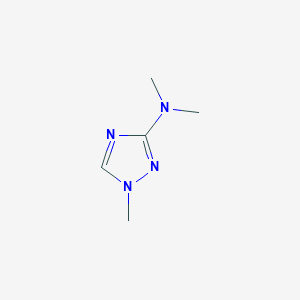 molecular formula C5H10N4 B1601580 N,N,1-Trimethyl-1H-1,2,4-triazol-3-amine CAS No. 35342-04-2