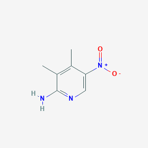 molecular formula C7H9N3O2 B1601582 3,4-Dimethyl-5-nitropyridin-2-amine CAS No. 65169-33-7