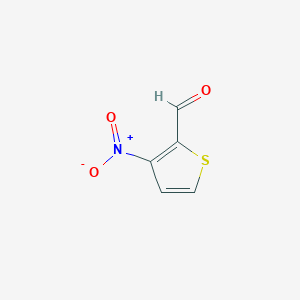 molecular formula C5H3NO3S B1601590 3-硝基噻吩-2-甲醛 CAS No. 58963-75-0