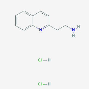 molecular formula C11H14Cl2N2 B1601599 2-(Quinolin-2-YL)ethanamine dihydrochloride CAS No. 74274-01-4