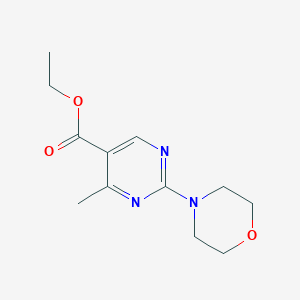 molecular formula C12H17N3O3 B1601604 Ethyl 4-methyl-2-morpholinopyrimidine-5-carboxylate CAS No. 78318-44-2