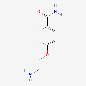 molecular formula C9H12N2O2 B1601605 4-(2-Aminoethoxy)benzamide CAS No. 50714-69-7