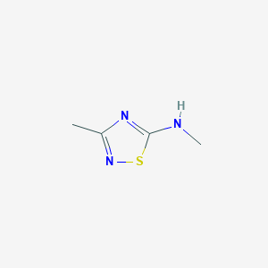 molecular formula C4H7N3S B1601608 N,3-Dimethyl-1,2,4-thiadiazol-5-amine CAS No. 35550-13-1