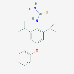 molecular formula C19H24N2OS B160161 (2,6-Diisopropyl-4-Phenoxy)Phenylthiourea CAS No. 135252-10-7