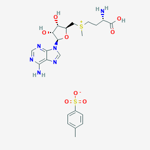 molecular formula C22H30N6O8S2 B160162 5'-[[(3S)-3-Amino-3-carboxypropyl]methylsulfonio]-5'-deoxy-Adenosine tosylate CAS No. 52248-03-0