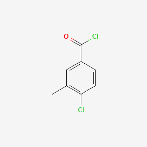 molecular formula C8H6Cl2O B1601629 4-Chloro-3-methylbenzoyl chloride CAS No. 21900-24-3