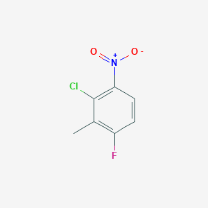 molecular formula C7H5ClFNO2 B1601637 2-Chloro-4-fluoro-3-methyl-1-nitrobenzene CAS No. 90292-62-9