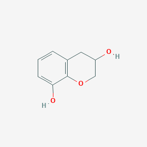 molecular formula C9H10O3 B1601641 Chroman-3,8-diol CAS No. 81486-17-1
