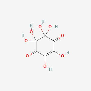 molecular formula C6H6O8 B1601643 2,3,5,5,6,6-Hexahydroxycyclohex-2-ene-1,4-dione CAS No. 63183-44-8