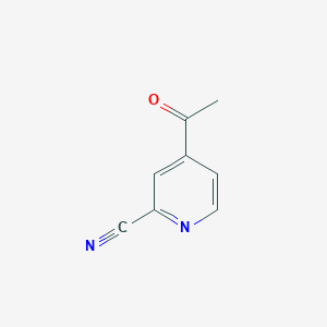 molecular formula C8H6N2O B1601671 4-Acetyl-2-cyanopyridine CAS No. 52689-18-6