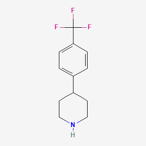 molecular formula C12H14F3N B1601699 4-(4-(Trifluoromethyl)phenyl)piperidine CAS No. 67259-63-6