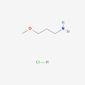 molecular formula C4H12ClNO B1601704 1-Propanamine, 3-methoxy-, hydrochloride CAS No. 18600-41-4