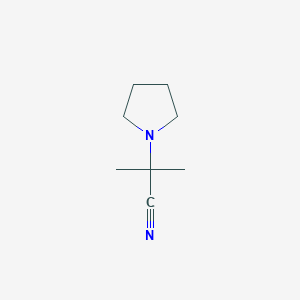 molecular formula C8H14N2 B1601706 2-Methyl-2-(pyrrolidin-1-YL)propanenitrile CAS No. 35666-79-6