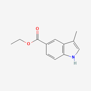 molecular formula C12H13NO2 B1601712 Ethyl 3-methyl-1H-indole-5-carboxylate CAS No. 73396-90-4