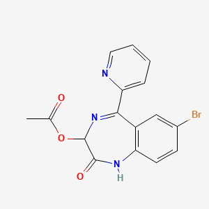 molecular formula C16H12BrN3O3 B1601717 3-Acetoxy Bromazepam CAS No. 13132-88-2
