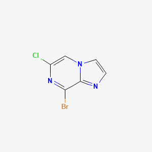 molecular formula C6H3BrClN3 B1601727 8-Bromo-6-chloroimidazo[1,2-a]pyrazine CAS No. 76537-19-4