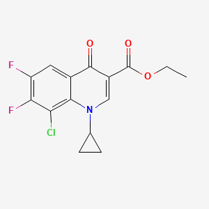 Ethyl 8-chloro-1-cyclopropyl-6,7-difluoro-4-oxo-1,4-dihydroquinoline-3-carboxylate