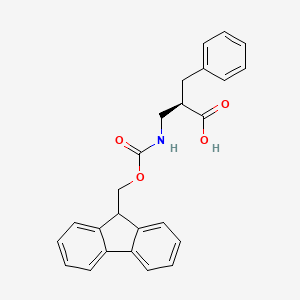 molecular formula C25H23NO4 B1601777 Fmoc-(R)-3-amino-2-benzylpropanoic acid CAS No. 828254-16-6