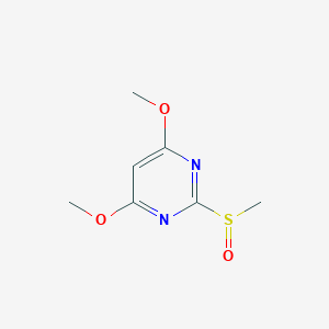molecular formula C7H10N2O3S B160178 4,6-Dimethoxy-2-methylsulfinylpyrimidine CAS No. 132900-07-3