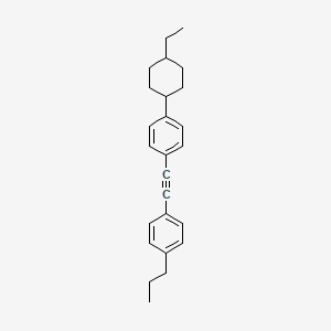 Benzene, 1-[[4-(trans-4-ethylcyclohexyl)phenyl]ethynyl]-4-propyl-