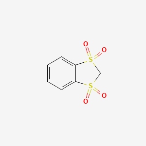 molecular formula C7H6O4S2 B1601797 Benzo[1,3]dithiole 1,1,3,3-tetraoxide CAS No. 112520-09-9