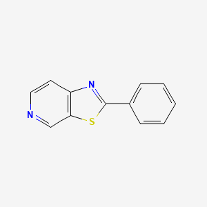 molecular formula C12H8N2S B1601803 2-Phenylthiazolo[5,4-c]pyridine CAS No. 52334-38-0