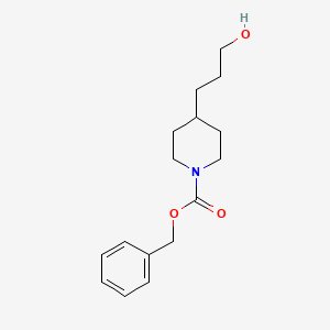 molecular formula C16H23NO3 B1601824 Benzyl 4-(3-hydroxypropyl)piperidine-1-carboxylate CAS No. 99198-80-8