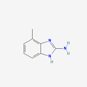 molecular formula C8H9N3 B1601828 4-Methyl-1H-benzo[d]imidazol-2-amine CAS No. 171082-91-0