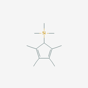 molecular formula C12H22Si B160183 Trimethyl(2,3,4,5-tetramethylcyclopenta-2,4-dien-1-yl)silane CAS No. 134695-74-2