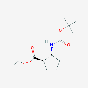 (1R,2R)-Ethyl 2-((tert-butoxycarbonyl)amino)cyclopentanecarboxylate