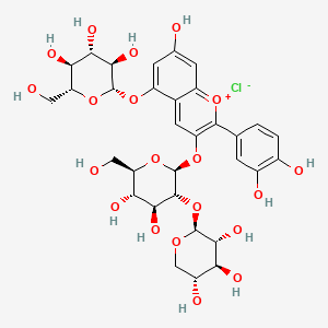 molecular formula C32H39ClO20 B1601834 3-o-Sambubiosyl-5-O-glucosyl cyanidin CAS No. 53925-33-0