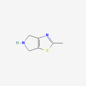 molecular formula C6H8N2S B1601840 2-Methyl-5,6-dihydro-4H-pyrrolo[3,4-d]thiazole CAS No. 773031-79-1