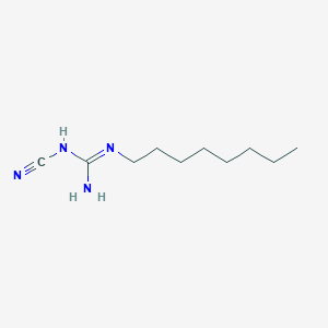 molecular formula C10H20N4 B1601841 Guanidine, N-cyano-N'-octyl- CAS No. 60852-95-1